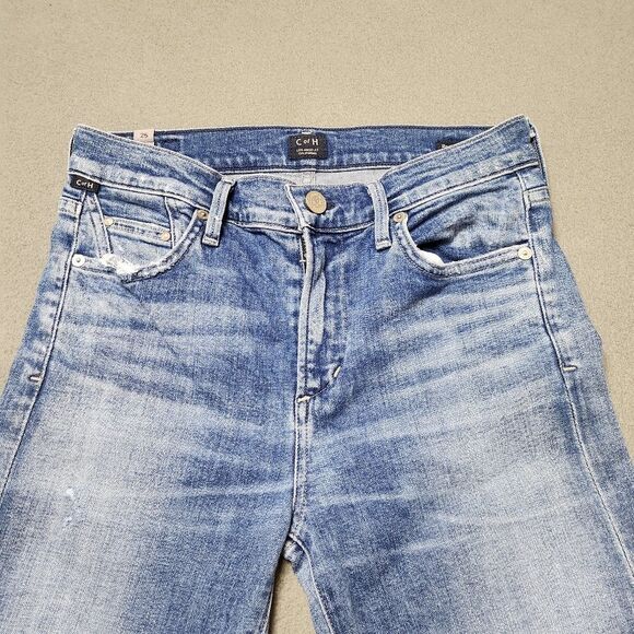 Citizens of Humanity Rocket jeans High Rise Skinny Sz 25 Distressed - Picture 3 of 16